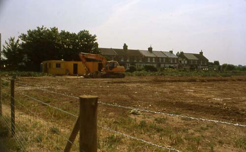 Gordon Fields - digger on new surgery site